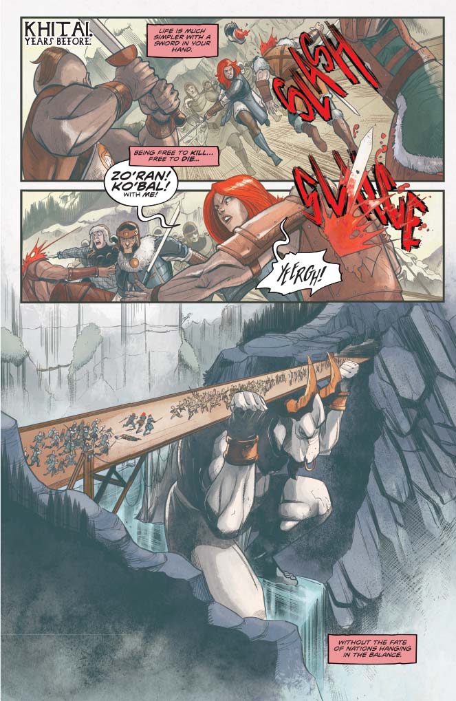 Red Sonja #15, Vol 5 - art sample