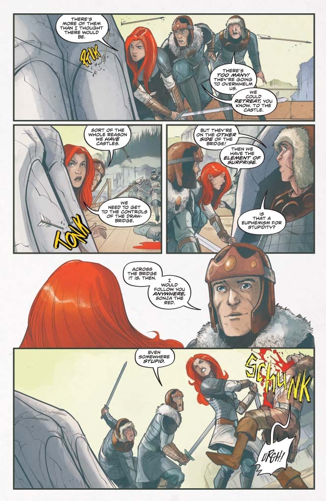 Red Sonja #15, Vol 5 - color sample