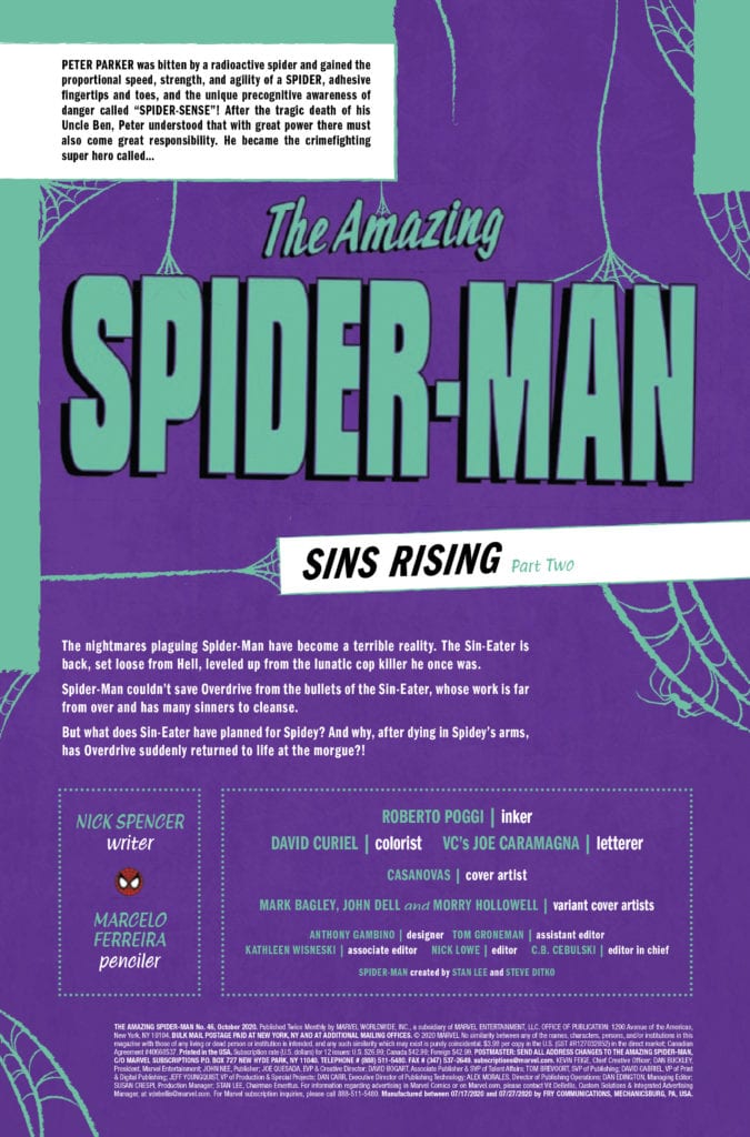 amazing spider-man #46 sins rising marvel comics exclusive preview