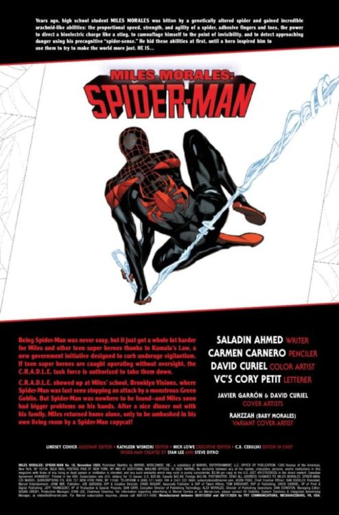 Exclusive Preview - MILES MORALES: SPIDER-MAN #18 Outlawed!
