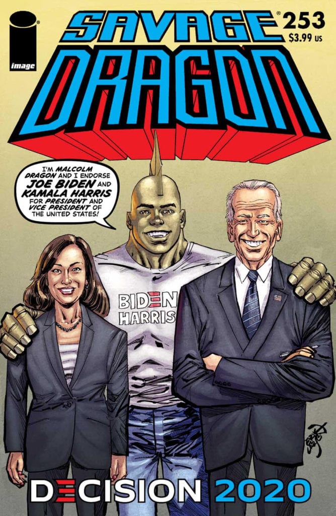 Erik Larsen Endorses Joe Biden and Kamala Harris With Variant Cover