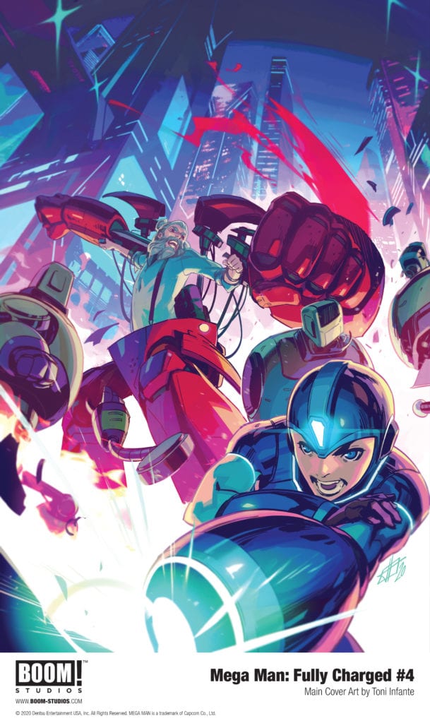 boom! studios exclusive preview mega man fully charged