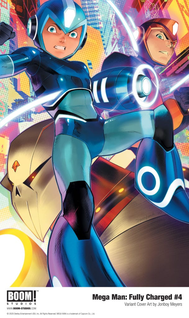boom! studios exclusive preview mega man fully charged