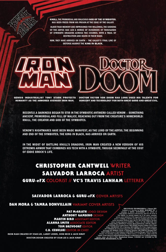 king in black iron man doctor doom marvel comics exclusive preview