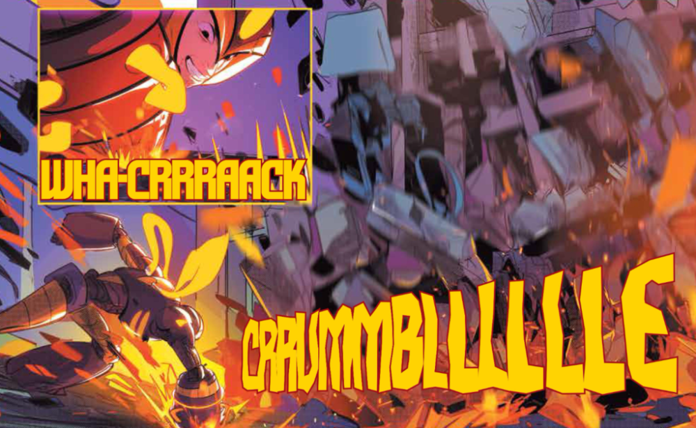 Mega Man: Fully Charged #5 Lettering Example
