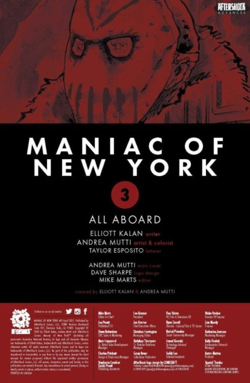 4-Page Preview: MANIAC OF NEW YORK #3 by Elliott Kalan and Andrea Mutti