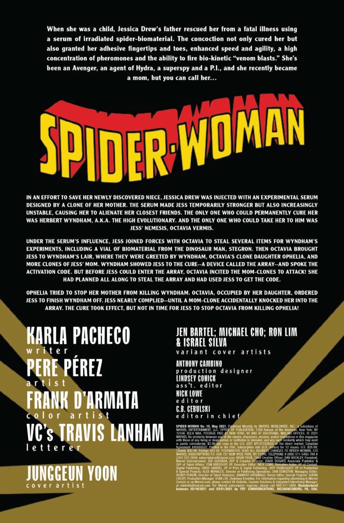 marvel comics exclusive preview spider-woman #10