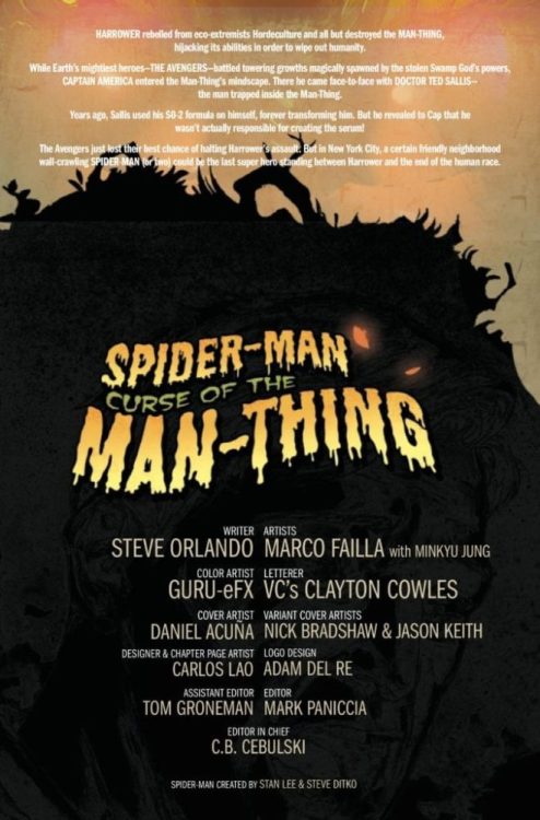 SPIDER-MAN CURSE OF MAN-THING #1