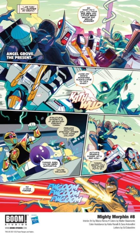 Exclusive Preview: MIGHTY MORPHIN #8 From BOOM! Studios