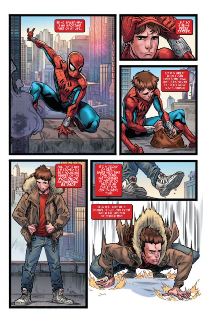 web of spider-man #1 marvel comics exclusive preview
