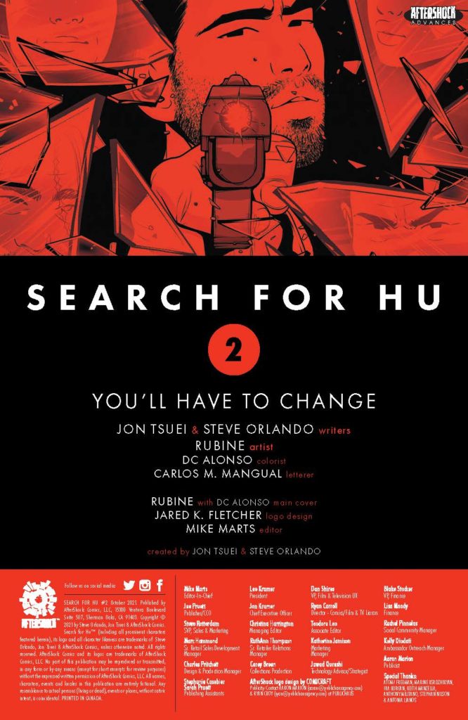 aftershock comics exclusive preview search for hu