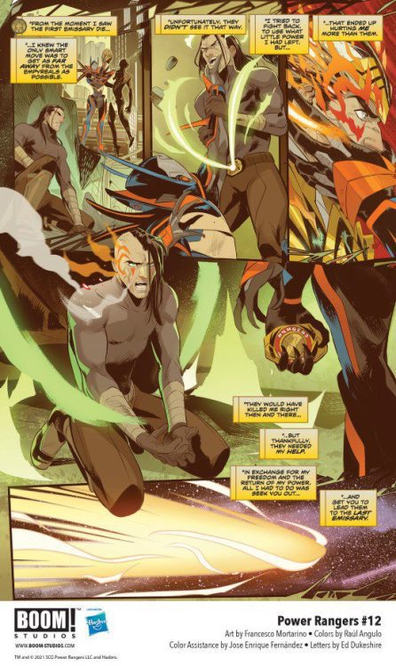 power rangers boom! studios comics exclusive preview
