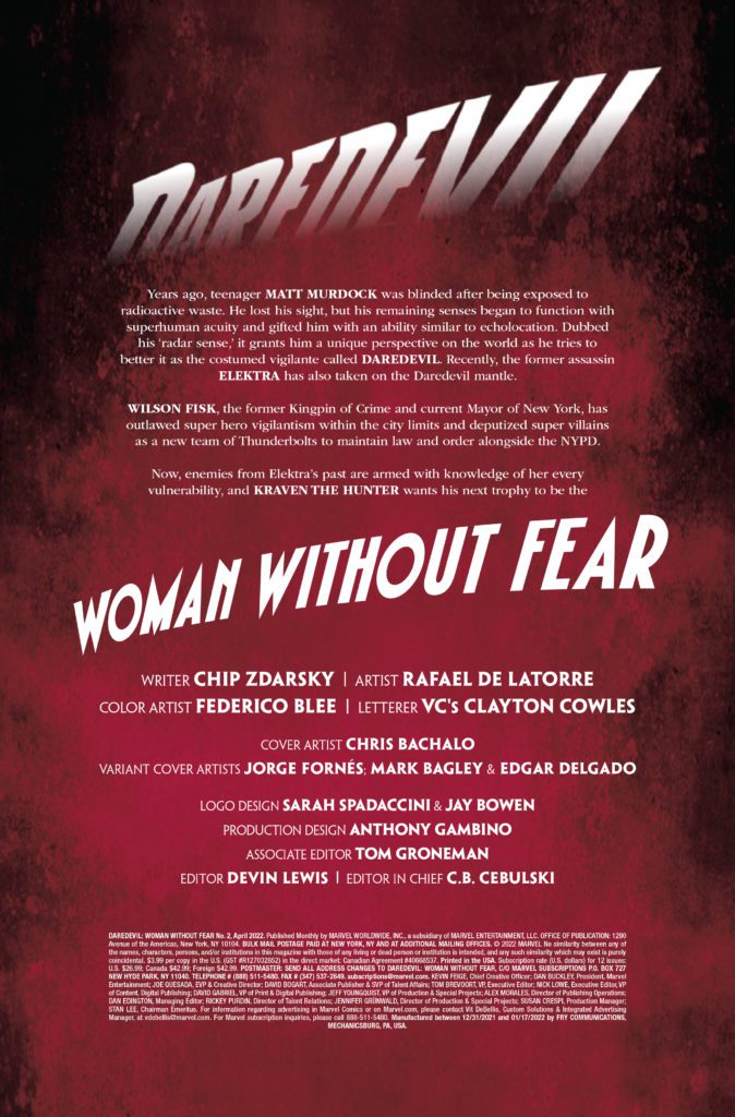 marvel comics exclusive preview daredevil woman without fear