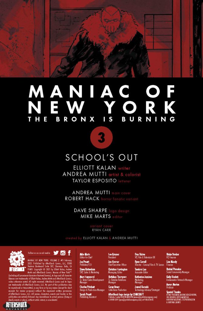 aftershock comics exclusive preview maniac of new york bronx is burning