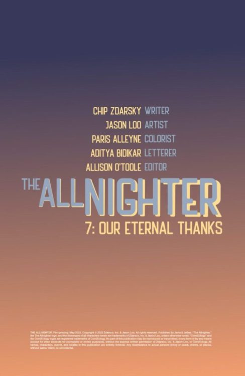 The All-Nighter (Comixology Originals) #7