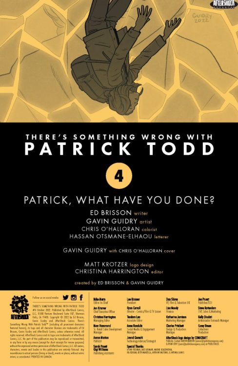 aftershock comics exclusive preview there's something wrong with patrick todd