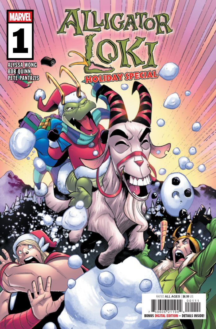 marvel comics exclusive preview alligator loki holiday special