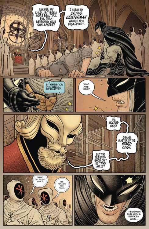 Batman confronts the cult