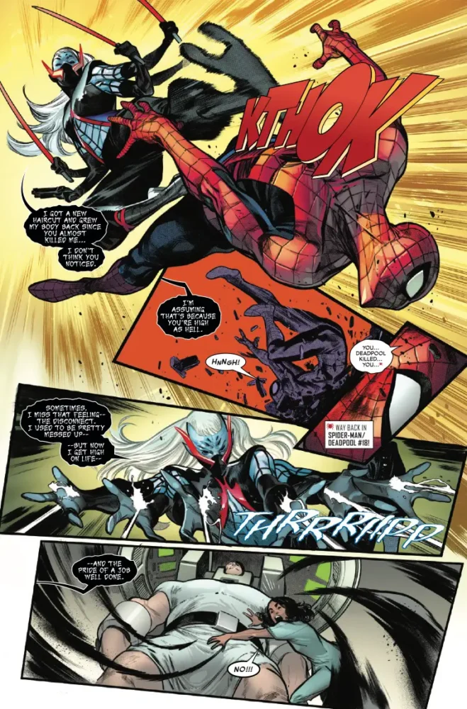 Spider-Man takes a big hit.